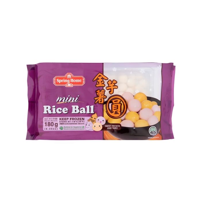 [FROZEN] Spring Home Mini Rice Ball Sweet Potato & Taro 180g 第一家地瓜芋头小汤圆