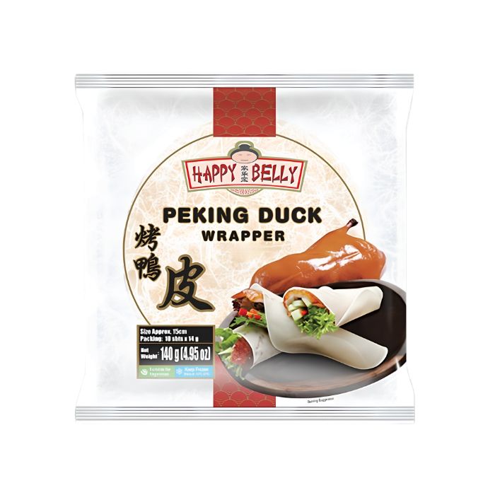 [FROZEN] HAPPY BELLY Peking Duck Skin 6" (150mm) 140g 嘉乐宝烤鸭春饼皮