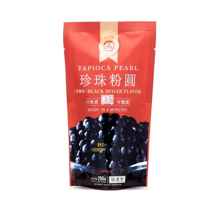 WFY Tapioca Pearl (Black Sugar Flavor) 250g 五福园黑珍珠