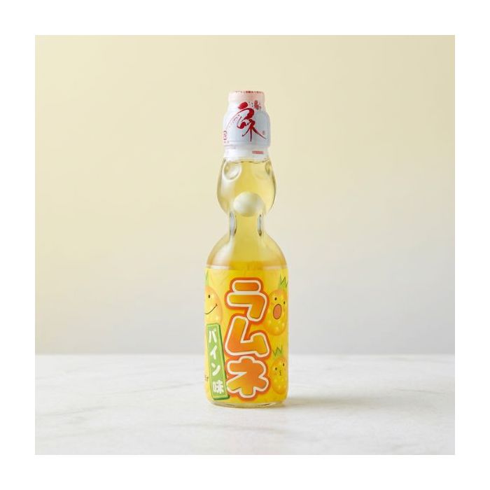 HATAKOSEN Ramune Drink Pineapple 200ml 日本彈珠汽水(菠蘿)
