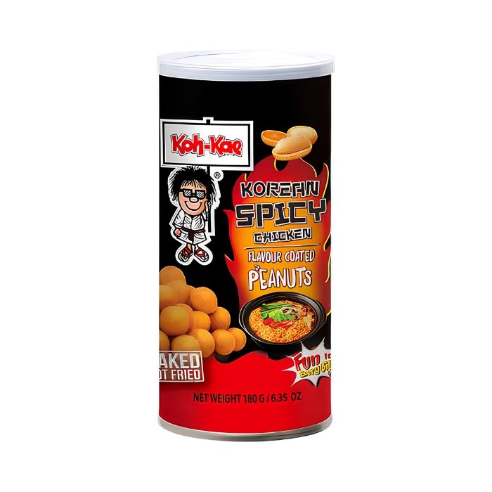 Koh Kae Coated Peanuts Korean Spicy Chicken 180g 大哥大韩式辣鸡味花生豆