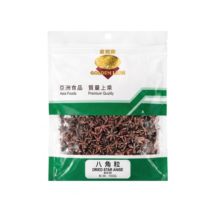Golden Lion Dried Star Anise 100g 金狮牌小包八角