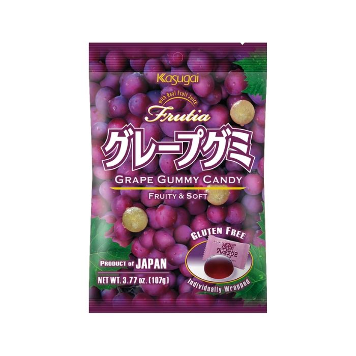 Kasugai Frutia Grape Gummy Candy 107g 日本葡萄橡皮糖