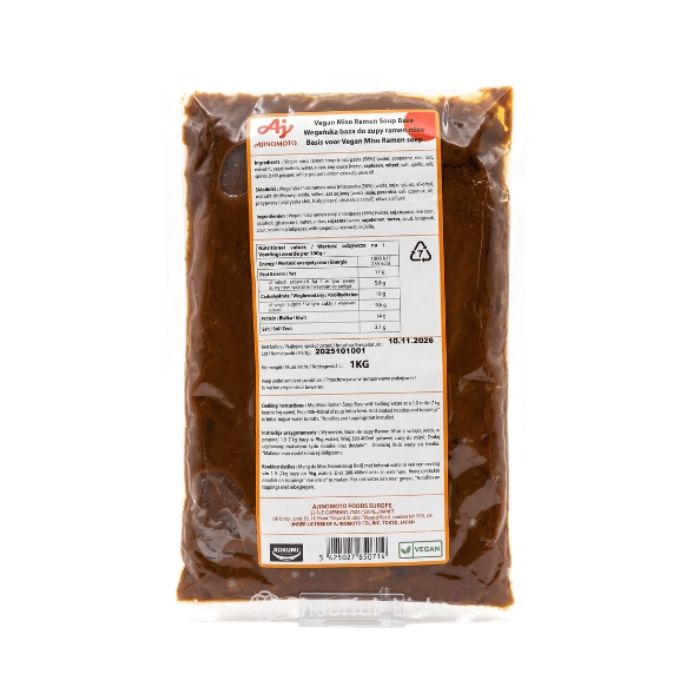 AJINOMOTO Ramen Soup Vegan Miso 1kg 素食味增汤底