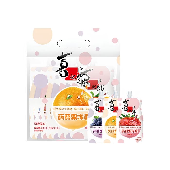 XZL Konjac Jelly - Assorted Flavours 600g 喜之郎 蒟蒻果冻爽