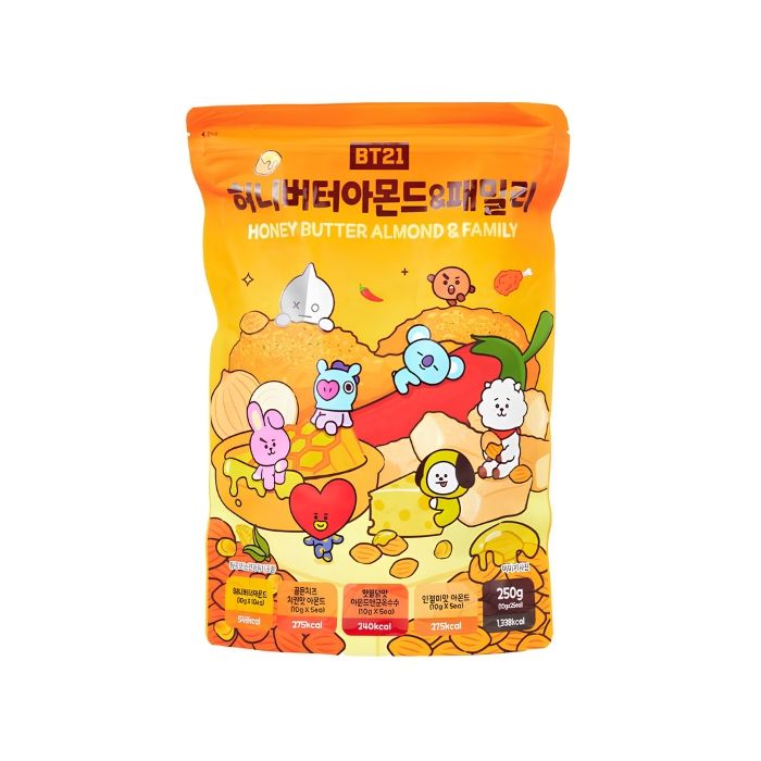 LINE BT21 Mixed Almond (Yellow Package) 250g