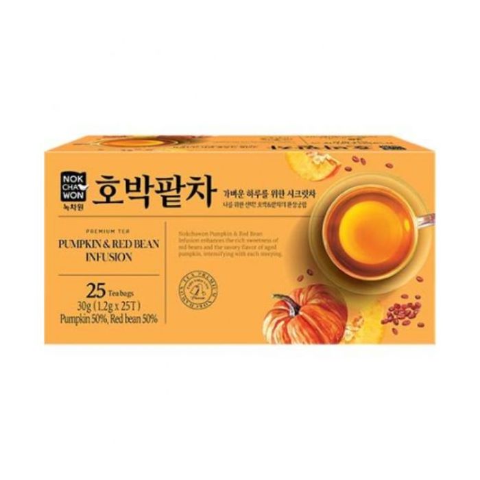 NOKCHAWON Premium Tea Pumpkin and Red Bean Infusion 25 Tea Bags 30g 