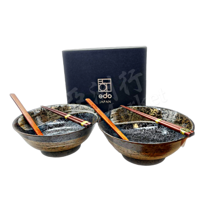 EMRO  Ramen Bowl Set 2 bowls, 2 spoon, 2 pairs of chopsticks 拉麵餐具套裝