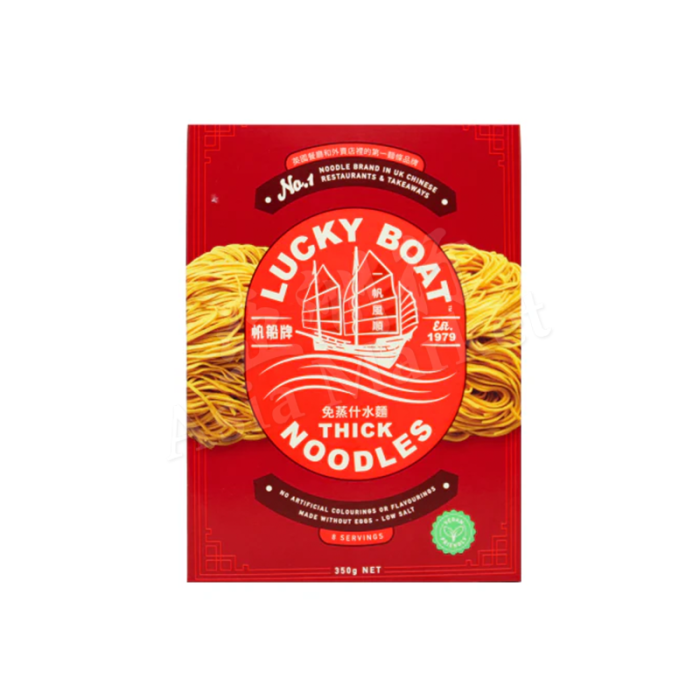 LUCKY BOAT  Thick Noodle 350g  帆船什水面