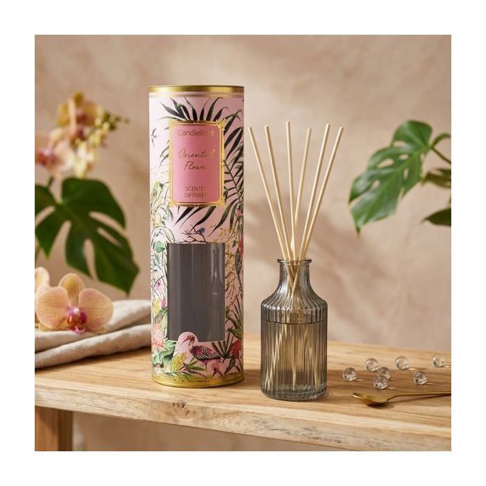Candlelight Chinoiserie Reed Diffuser Oriental Flower Scent 150ml