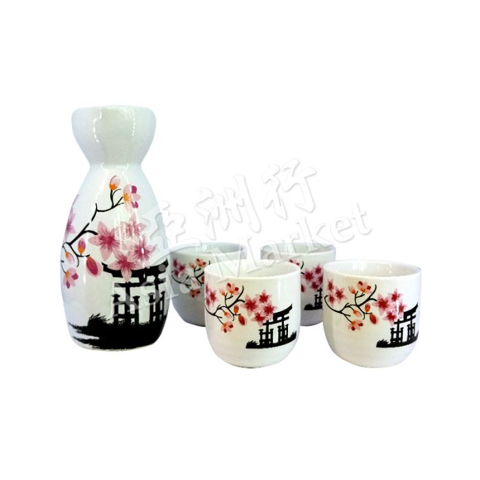 Sake Set  Cherry Blossom Set 2 