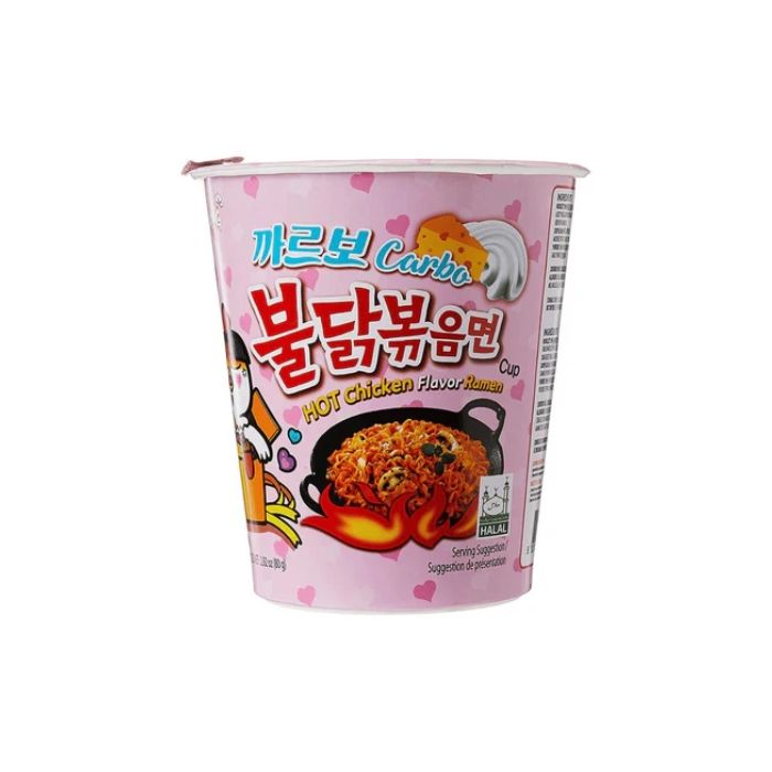  SAMYANG Hot Chicken Ramen Carbonara Cup 80g 三養 奶油火雞杯麵