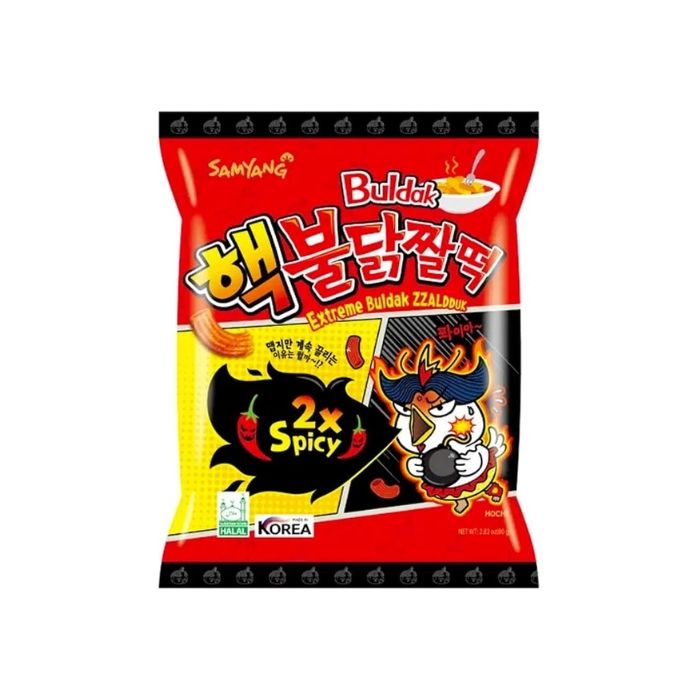 SAMYANG Extreme Buldak ZZaldduk Hot Chicken 2x Spicy Snack 80g  三養辣雞脆   (BBD 24/06/26)