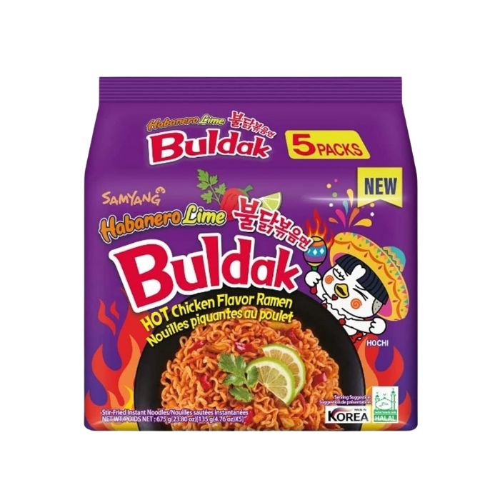 [PACK OF 5] SAMYANG Lime Buldak Noodle 675g  