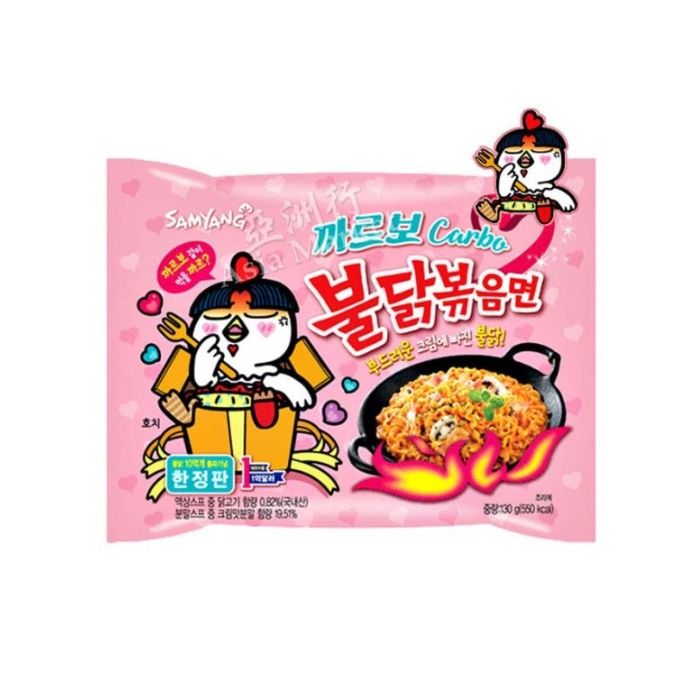 SAMYANG Carbonara Hot Chicken Flavor Ramen 130g 三養粉紅辣雞麵