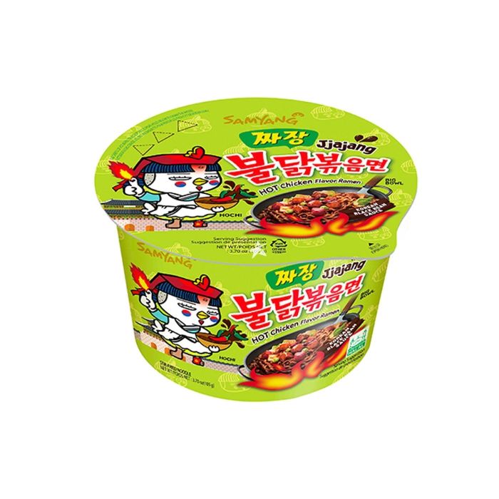  SAMYANG Hot Chicken Ramen Jjajang Flavor Big Bowl 105g 