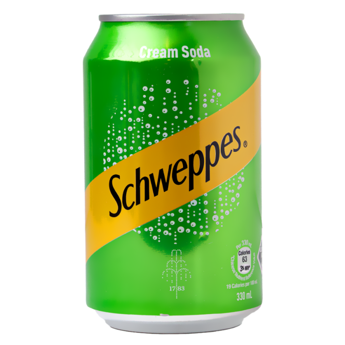 Schweppes Cream Soda 330ml 玉泉忌廉汽水