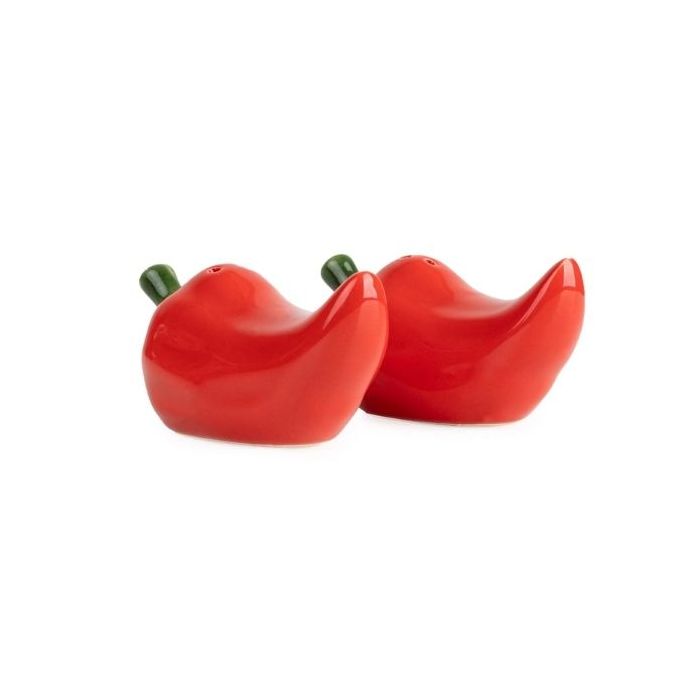 Candlelight Set of 2 Ceramic Chilli Pepper Salt & Pepper 