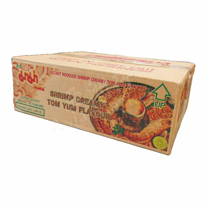 [CASE] MAMA - shrimp creamy tom yum Flavour Instant Noodle 55g (x30Pkts) 