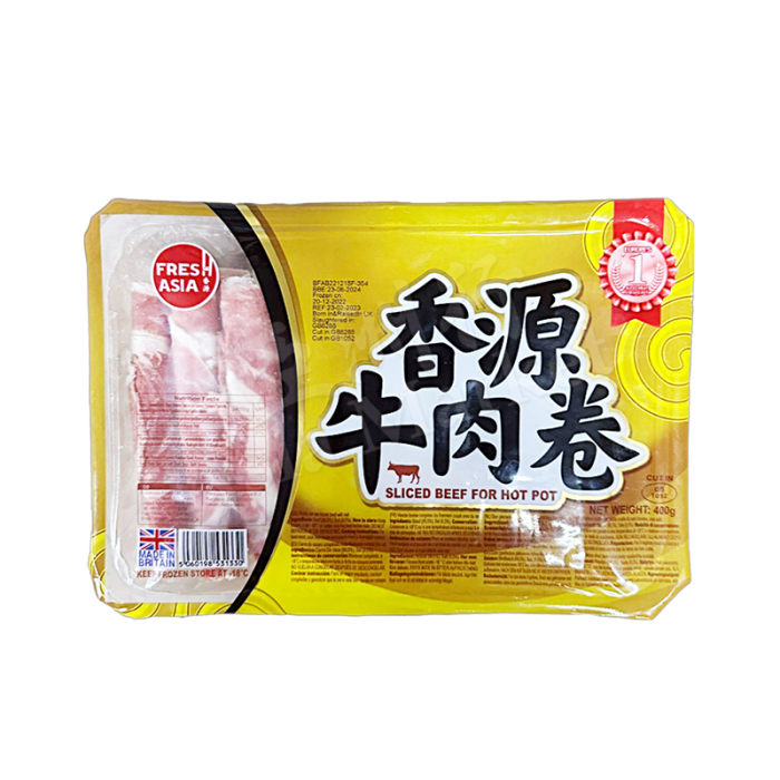 [FROZEN] FRESH ASIA  Sliced Beef for Hot Pot 400g 香源盒裝牛肉卷