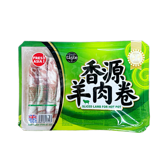 [FROZEN] FRESH ASIA  Sliced Lamb for Hot Pot 400g 香源盒裝羊肉卷