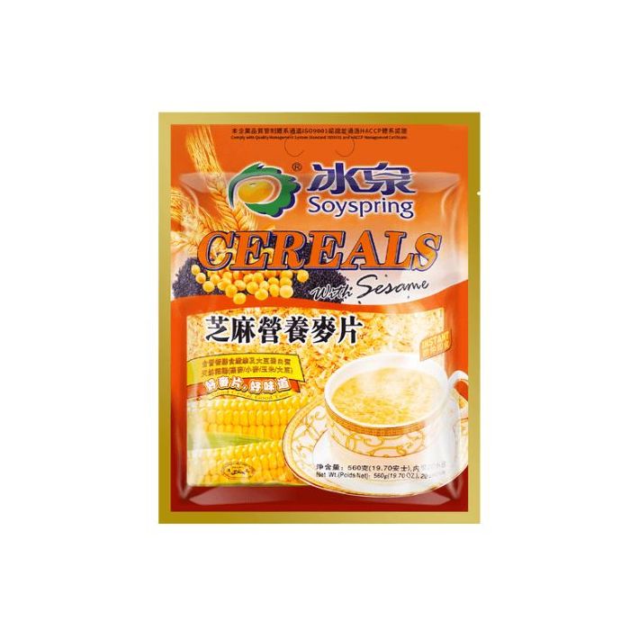 BingQuan Instant Cereals with Sesame 560g 冰泉牌芝麻營養麥片