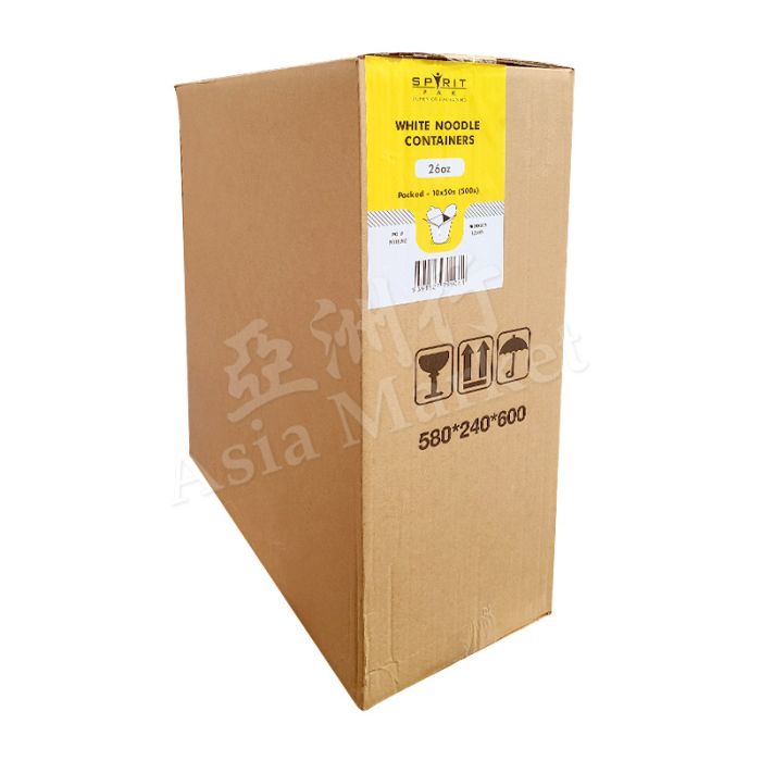 [CASE] SPIRIT PAK - 外卖用白色炒面盒 26oz (x500s)