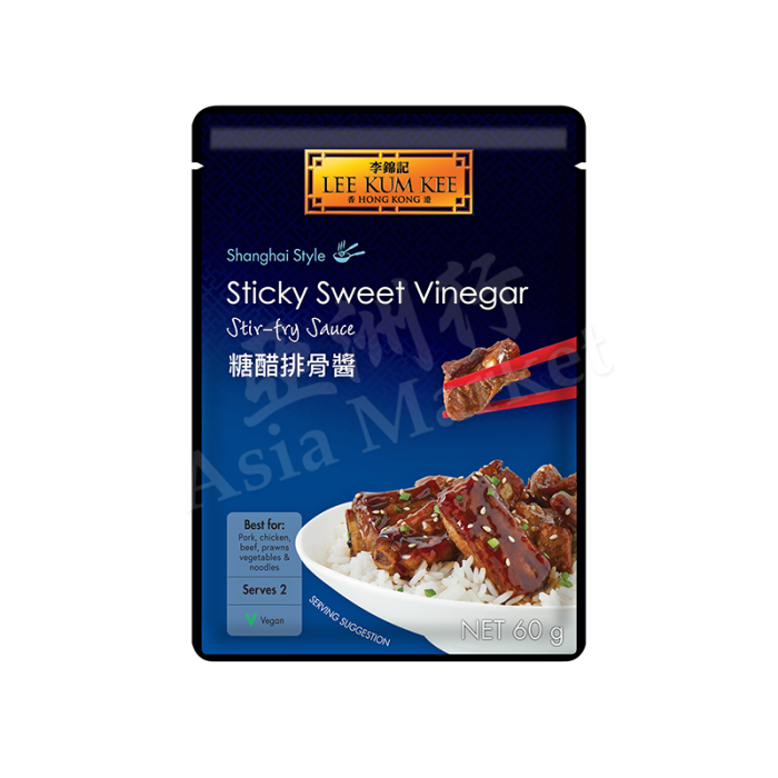 LEE KUM KEE  Sticky Sweet Vinegar Stirfry Sauce 60g 李錦記快樂廚糖醋骨醬