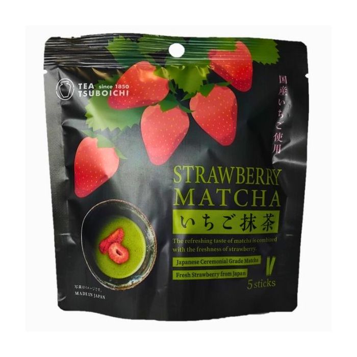 TSUBOICHI Strawberry Matcha Latte Mix 100g  老铺茶 士多啤梨抹茶拿鐵