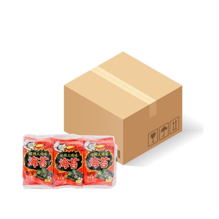 [CASE] SURASANG Seasoned Seaweed Spicy Flavour 15gx24 超辣火鸡味海苔