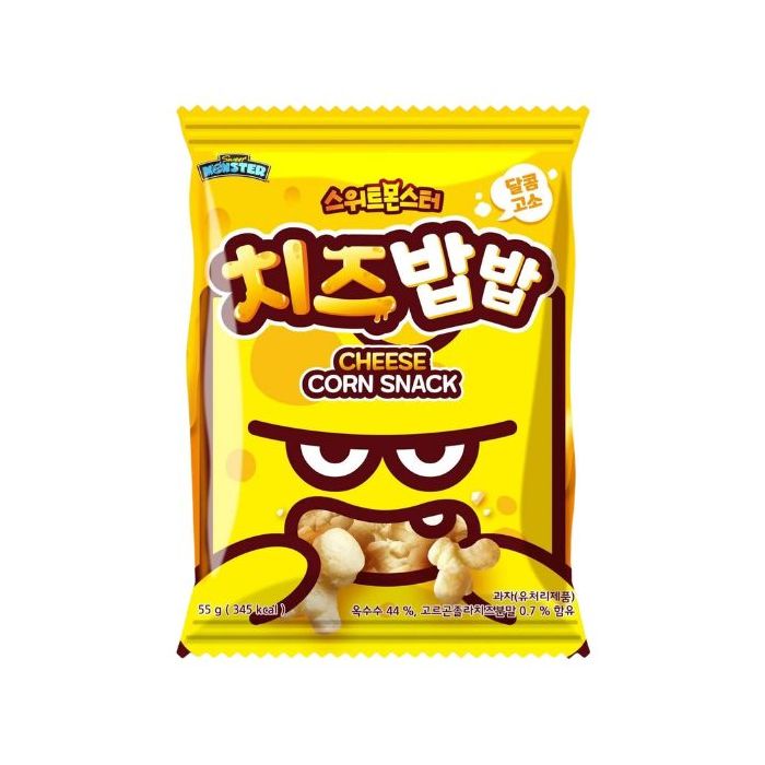 Sweet Monster Cheese Corn Flavour Snack 55g 