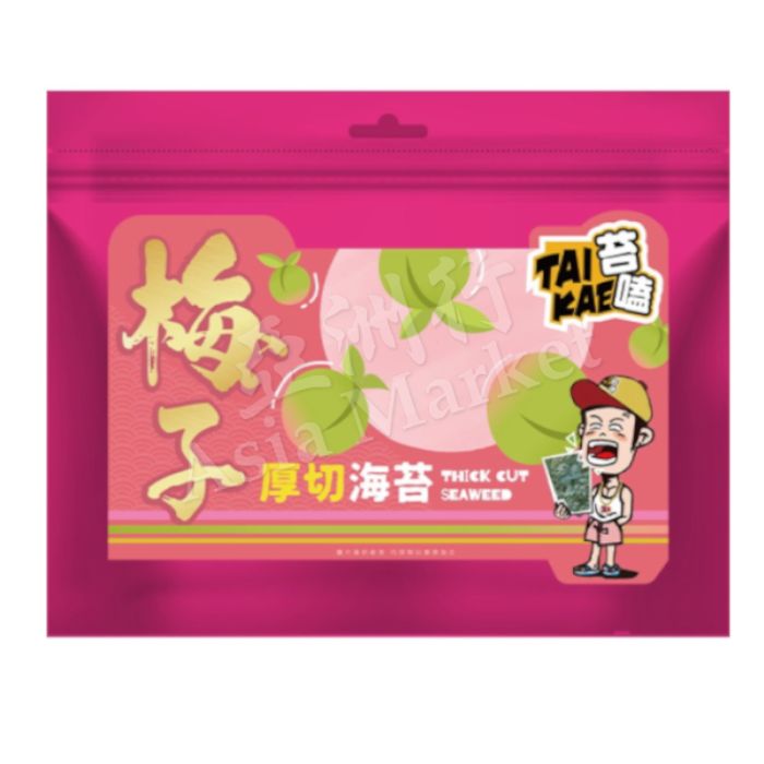 TAIKAE  Seaweed With Plum Flavour 45g 苔嗑厚切海苔梅子味