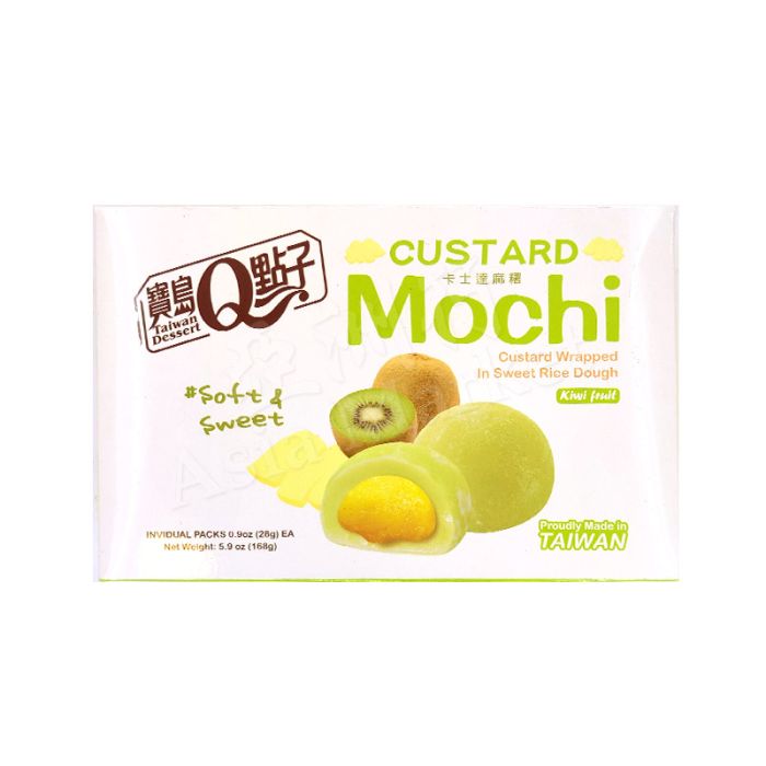 TAIWAN DESSERT - Custard Mochi (Kiwi Flavour) 168g 