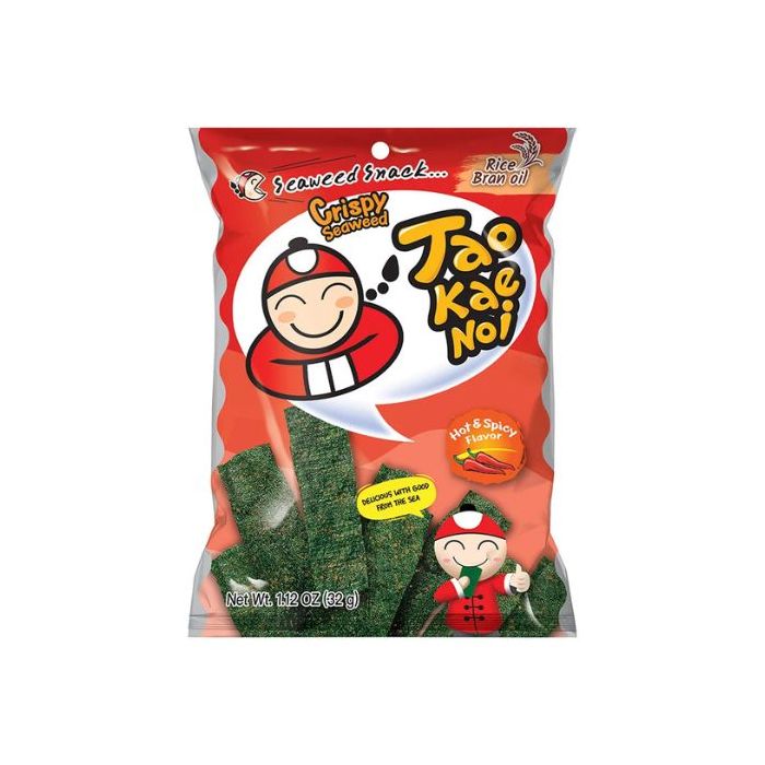 TAOKAENOI Crispy Seaweed Hot & Spicy Flavour 32g  小老闆紫菜辣味