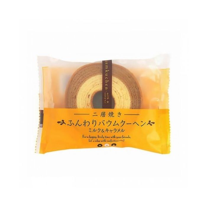 Taiyo Food Baumkuchen Milk And Caramel Flavour 60g 日本焦糖蛋糕