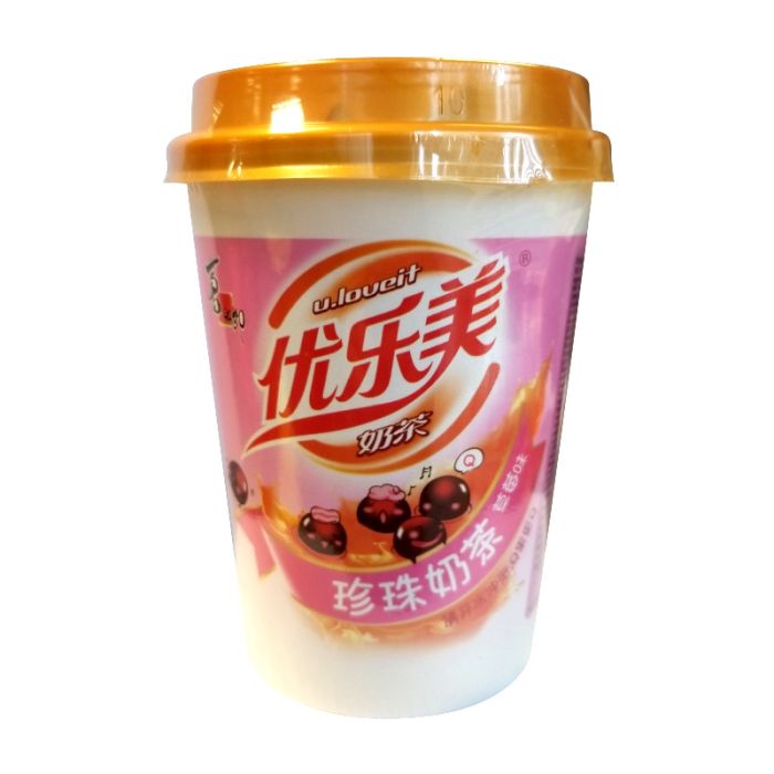 U.Loveit Instant Tea Drink with Tapioca Pearl - Strawberry Flavour 70g