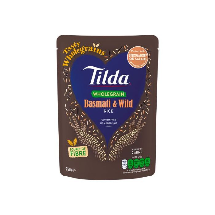 Tilda Basmati Wild Microwave Rice 250g 