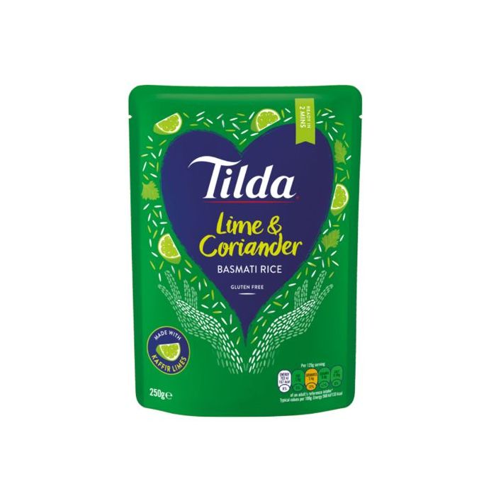Tilda Lime Coriander Basmati Microwave Rice 250g 巴斯馬蒂香米即食飯 (青檸香菜味)