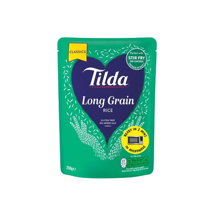 Tilda Long Grain Microwave Rice 250g 