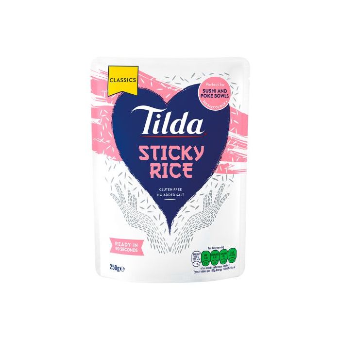 Tilda Sticky Microwave Rice 250g 