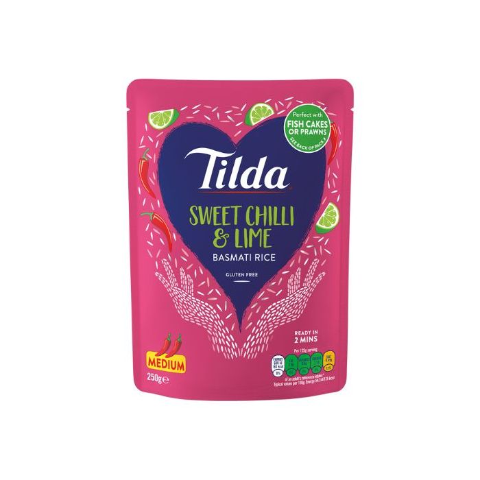 Tilda Sweet Chilli Lime Basmati Microwave Rice 250g 