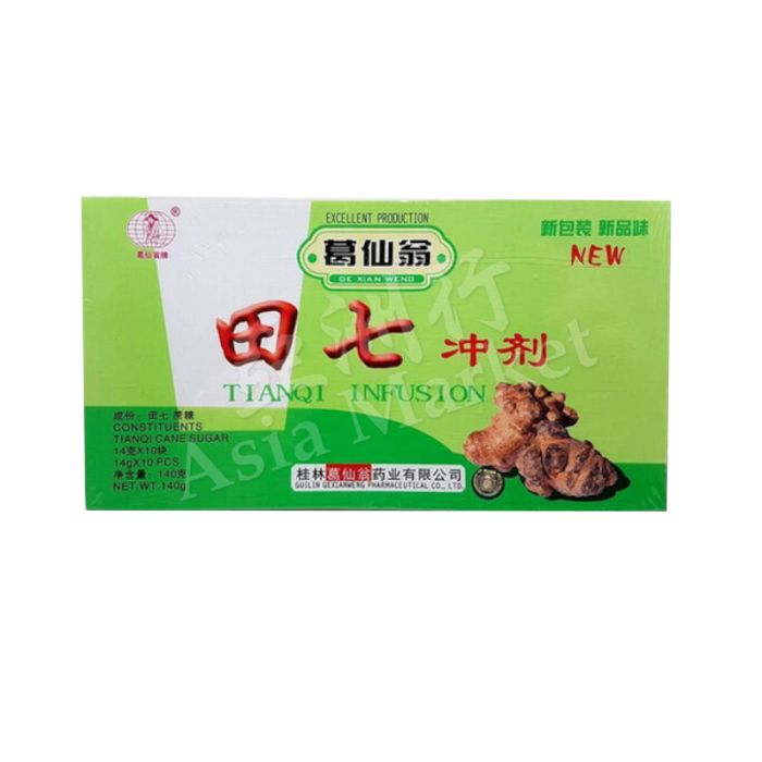 Ge Xian Weng  Tianqi Infusion Tea 140g (10x14g) 葛仙翁田七沖劑