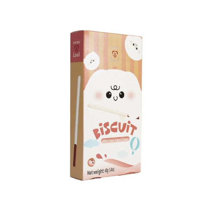 Tokimeki Biscuit Stick White Peach Yogurt Flavour 40g 