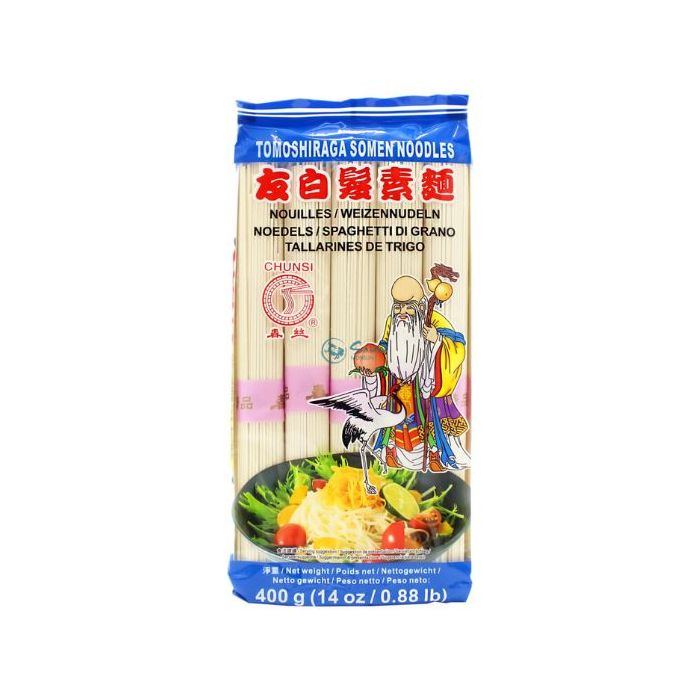 CHUNSI Tomoshiraga Somen Wheat Noodle 400g 春絲友白髮素麵