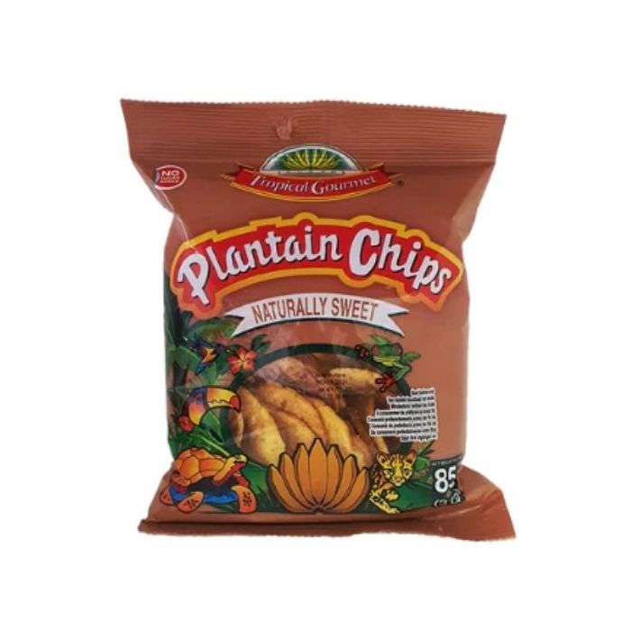 Tropical Gourmet Plantain Chips Naturally Sweet 85g 非洲大香蕉片 甜