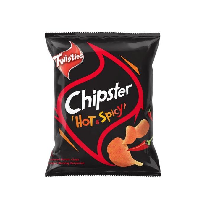 TWISTIES Chipster Hot & Spicy Flavour 60g  馬來辣味薯片