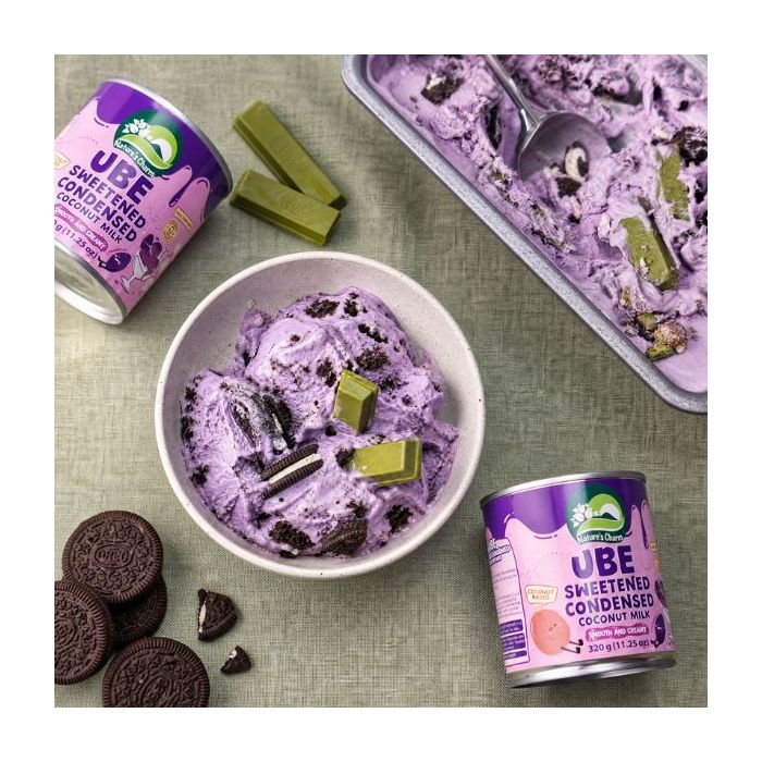 Ube Oreo Ice Cream with Matcha KitKat Recipe Ingredients