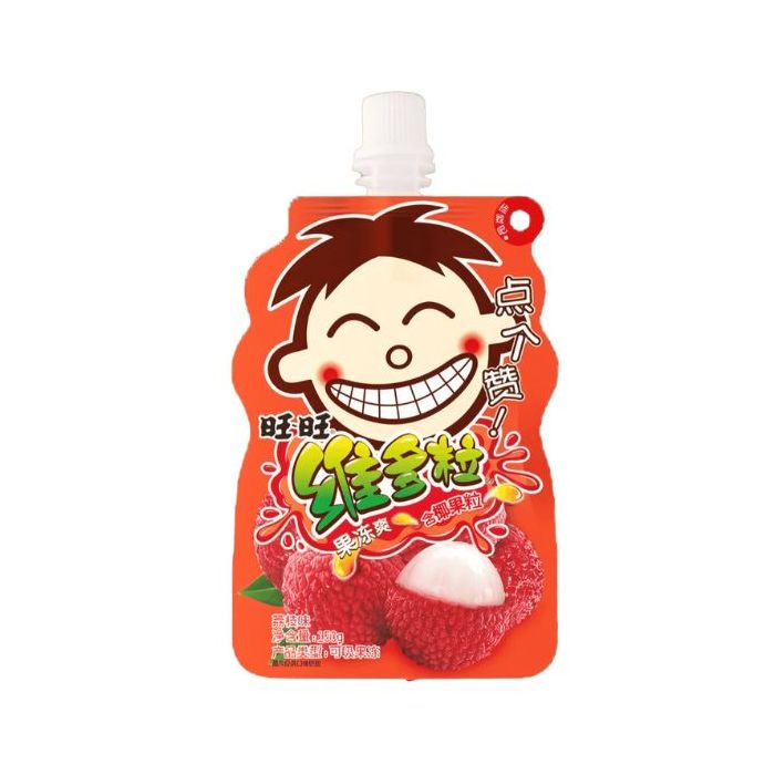 WANT WANT Victorial Fruit Drink - Lychee Flv 150g  旺旺维多利果汁果冻爽荔枝味