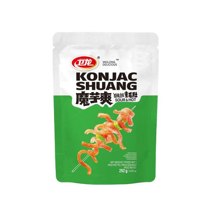 Wei Long Konjac Strips Sour Hot Flavour 252g 