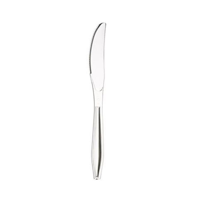 PREMIUMPLASTIC Premium Plastic HD Clear Knives 1000pc x 1 透明刀